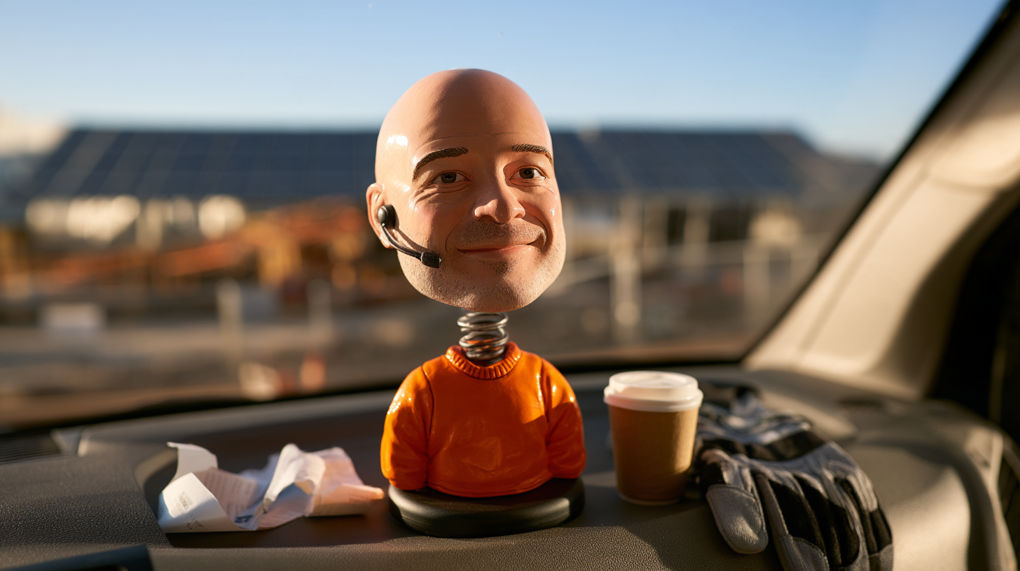 Nieuwe dienstverlening "Wij doen den bureau": vaste bureauhulp (met gratis bobblehead) voor technische helden op de baan