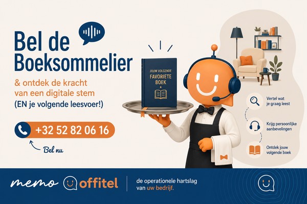 Bel de Boeksommelier en ontdek de kracht van een digitale stem